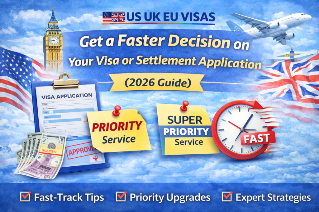 Get a faster decision on your visa or settlement application