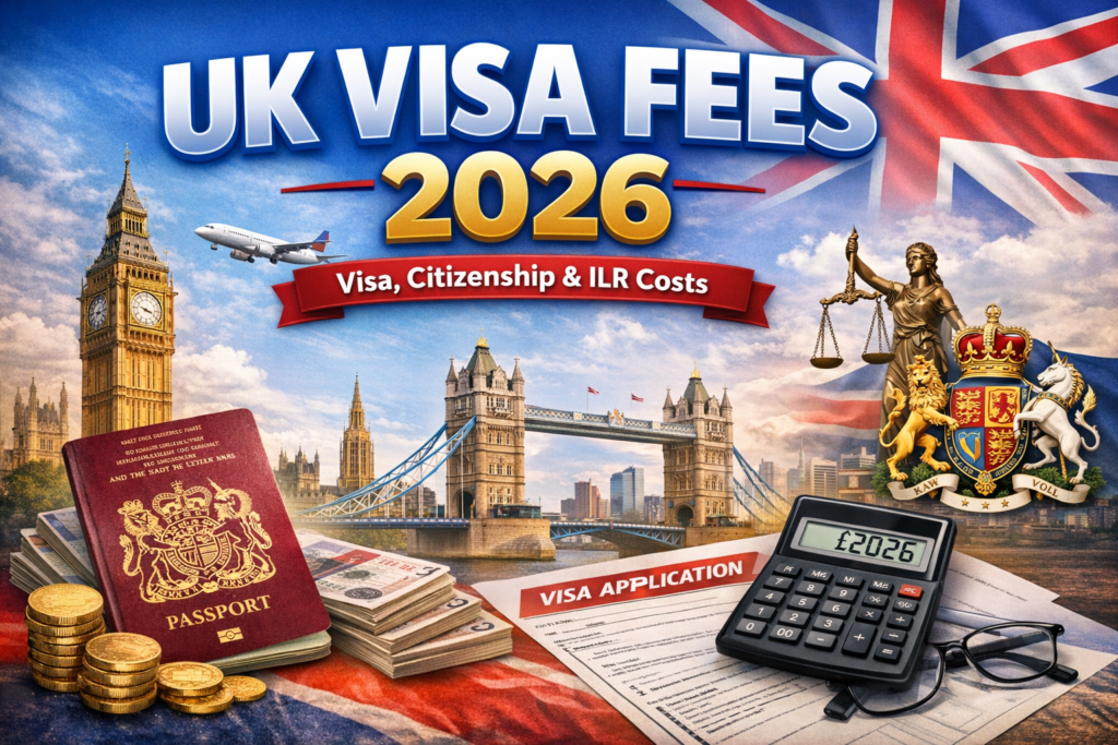 UK Visa Fees (Latest 2026 costs) | Visa, Citizenship & ILR Fee