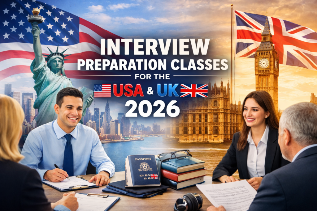 Interview preparation classes for the USA and UK 2026