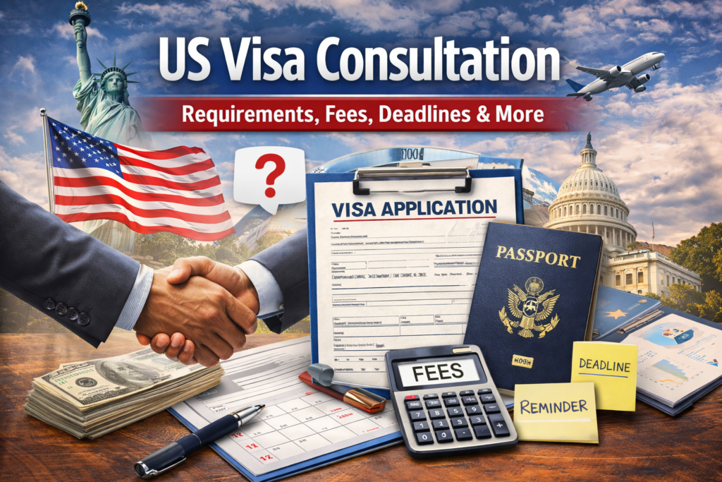 US Visa Consultation – Requirements, Fees, Deadlines & More