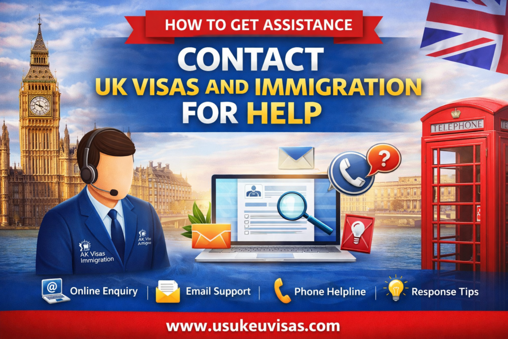 Contact UK Visas and Immigration for help