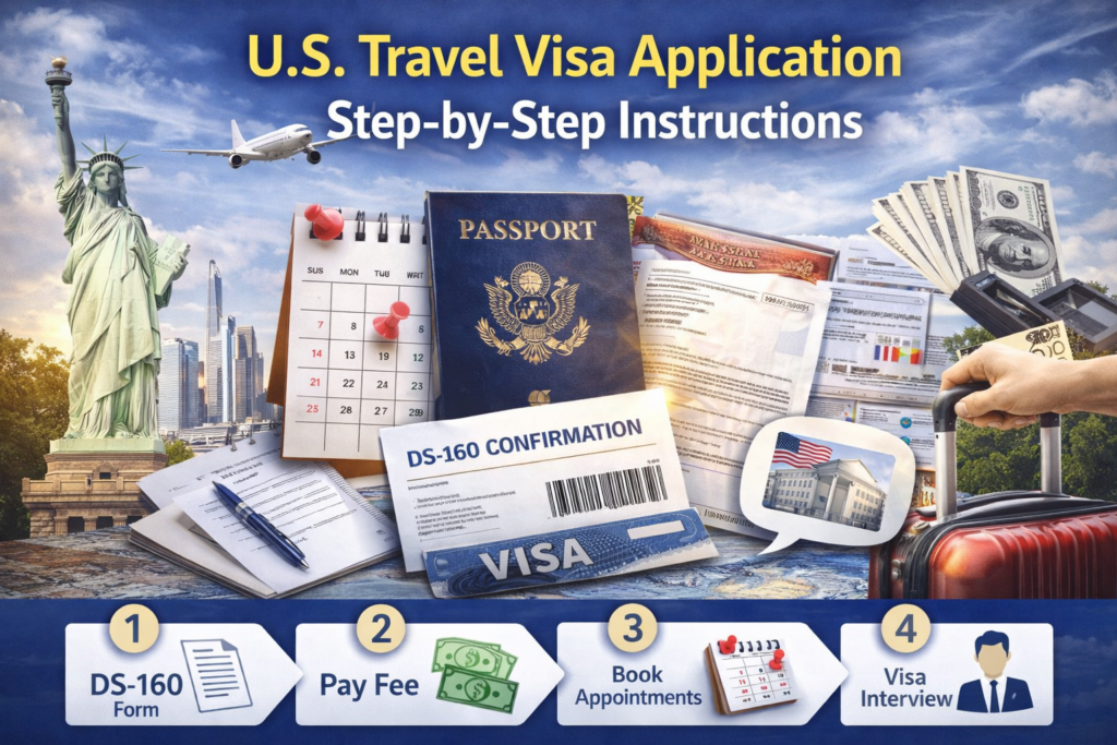 US Travel Visa Application Step-by-Step Instructions