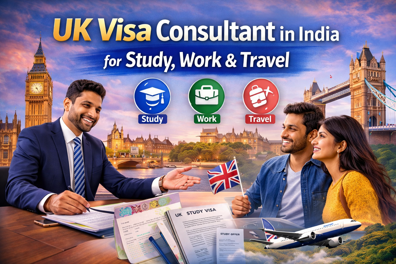 UK Visa Consultant in India for Study, Work & Travel