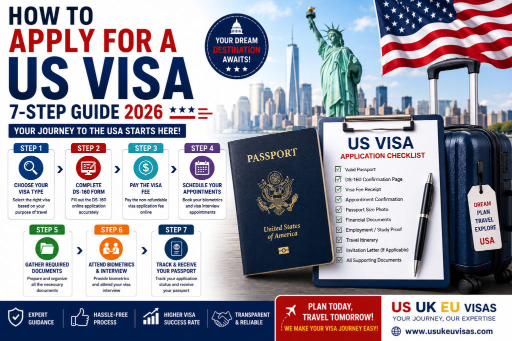 How to Apply for a US Visa: 7-Step Guide 2026